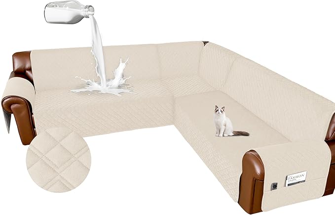 Arfntevss Waterproof Sectional Couch Covers L Shape Washable Velvet Sofa Cover by Arfntevss