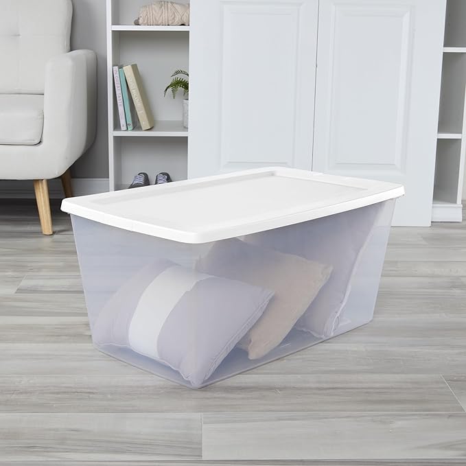 90QT transparent plastic storage boxes - Image 6
