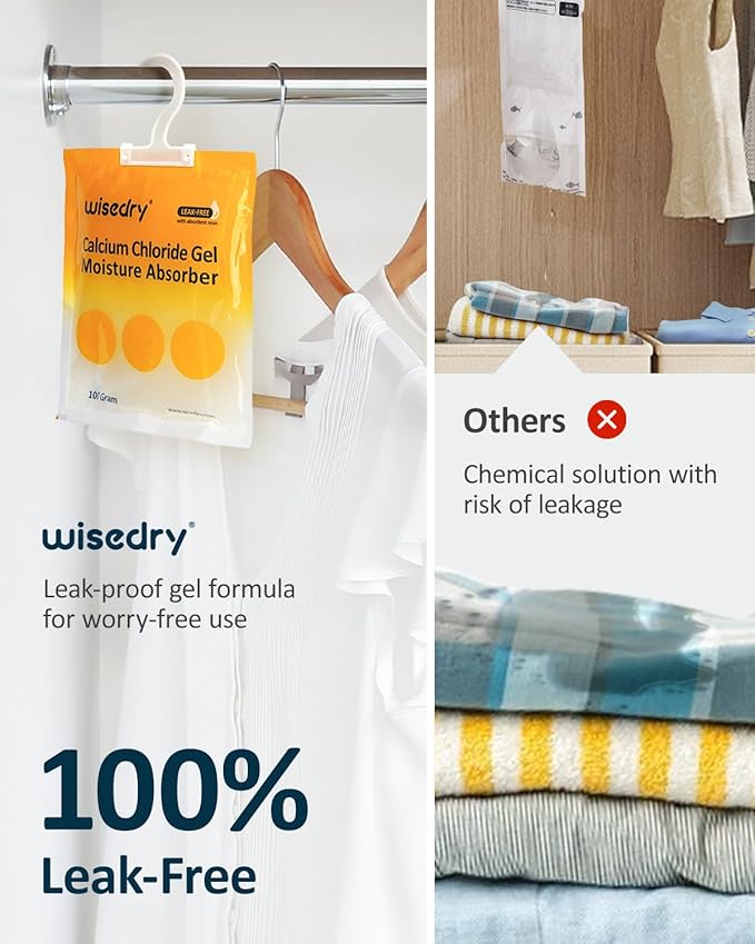 Wisedry Moisture Absorbers 100G, 100% Leakproof Dehumidifier Bags, - Image 2