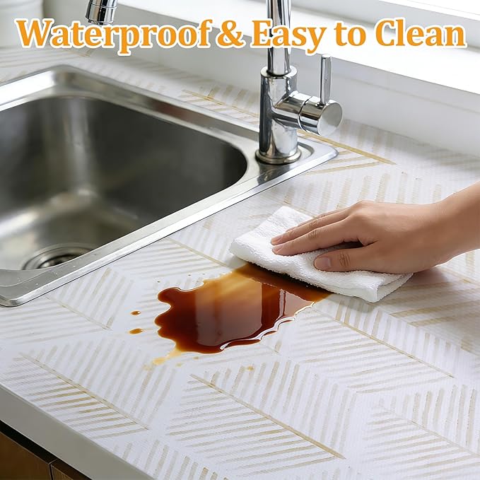 Drawer and Shelf Liner for Kitchen Cabinet, Tool Box Hexagon Waterproof Non - Image 8