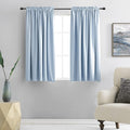 DONREN 48 Inch Curtains Light Blue Blackout Curtains by DONREN