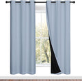 NICETOWN Full Shade Curtain Panels, Vintage Blue, Pair of Thermal Insulated & by NICETOWN