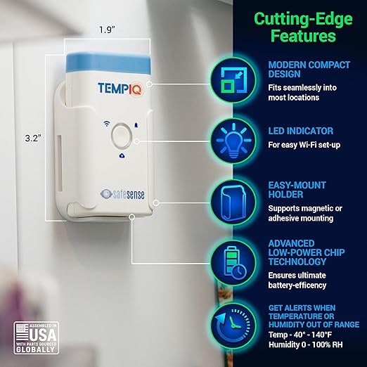 TEMPIQ Remote WiFi 2-Pack Temperature & Humidity Sensor - Image 3