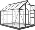 Outsunny 6' x 8' Greenhouse for Outdoors, Polycarbonate Greenhouse by Outsunny