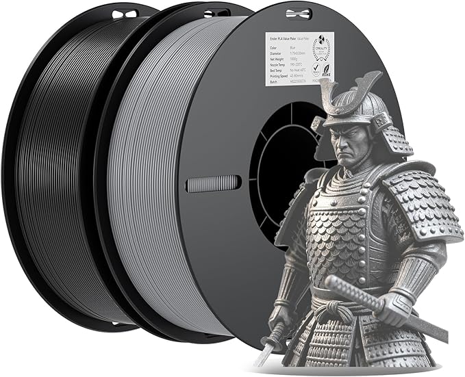 Creality 3D Printer Filament, PLA Filament 1.75mm Bundle by Creality