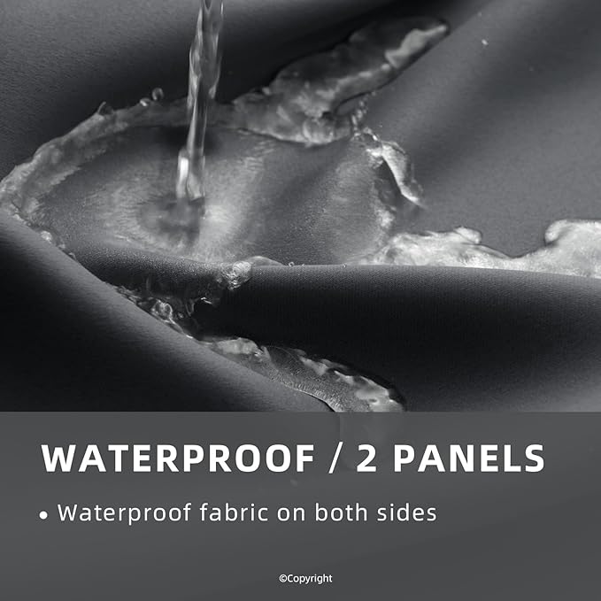 Waterproof Outdoor Curtain W84 x L120 - Image 2