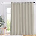 NICETOWN Blackout Patio Curtain 108 inches Long, Extra Wide 120" Room Darkening by NICETOWN