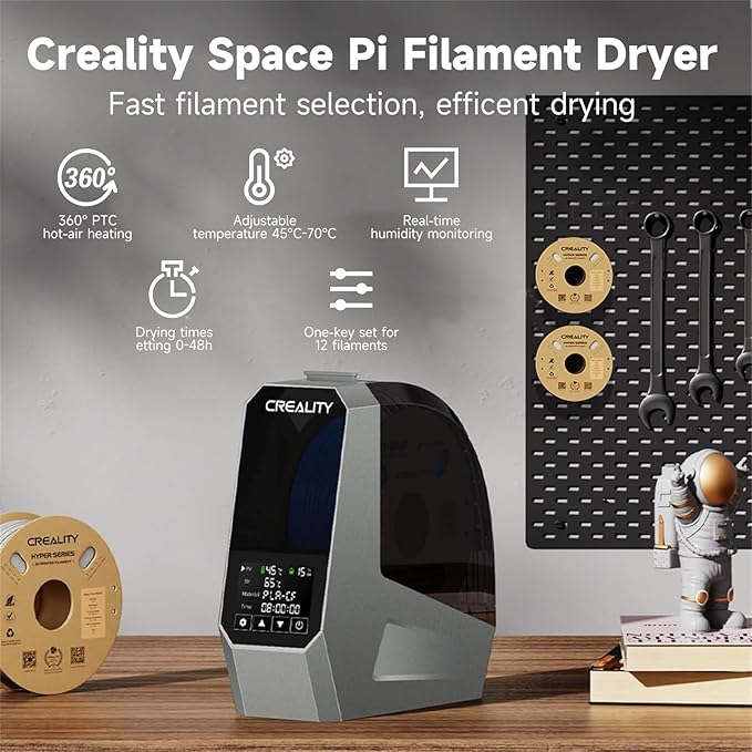 2026 New Official CREALITY Space Pi Filament Dryer, 360° 110W PTC Hot-Air - Image 8
