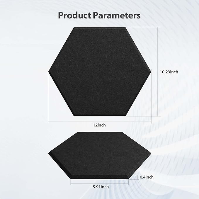 12 Pack Acoustic Panels Self Adhesive Sound Proof Foam, High Density Sound - Image 6