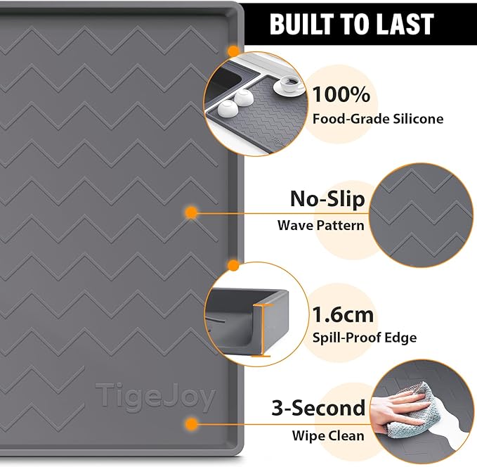 TigeJoy 31" x 19" Under Sink Mats - Image 4