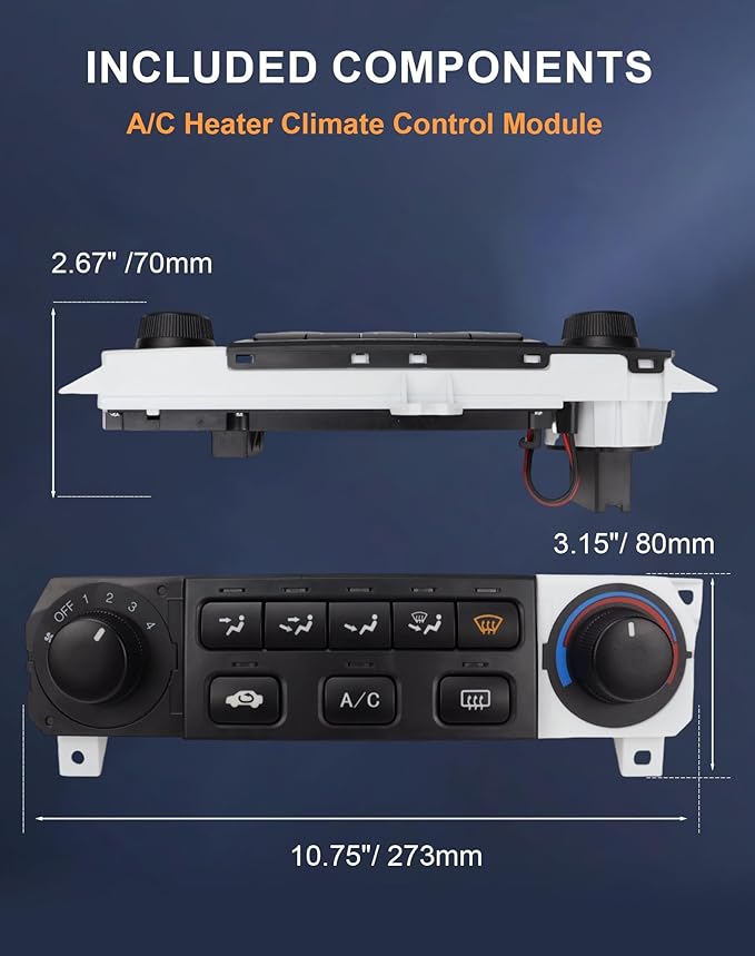 Flecto 599-268 A/C Heater Climate Control Module - Image 6