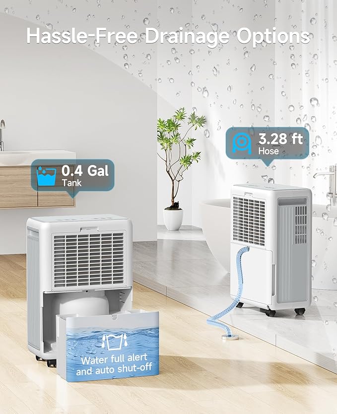 30 Pints Dehumidifier for Basement and Home, Quiet 3-Mode Operation - Image 3