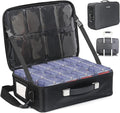 Luxtude Trading Card Storage Box w/Adjustable Dividers, Large Top Loader Card by Luxtude