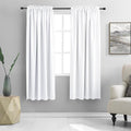 DONREN Pure White Room Darkening Curtains by DONREN