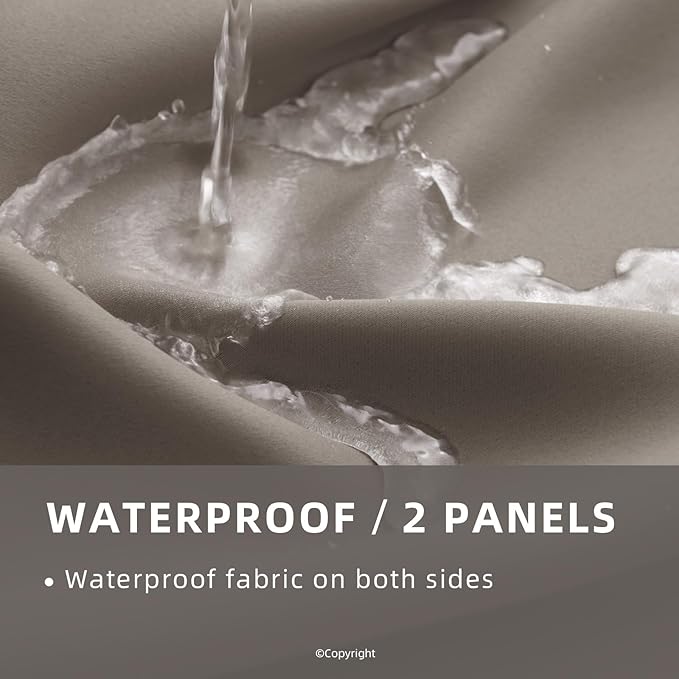 Waterproof Outdoor Curtain W105 x L108 - Image 2