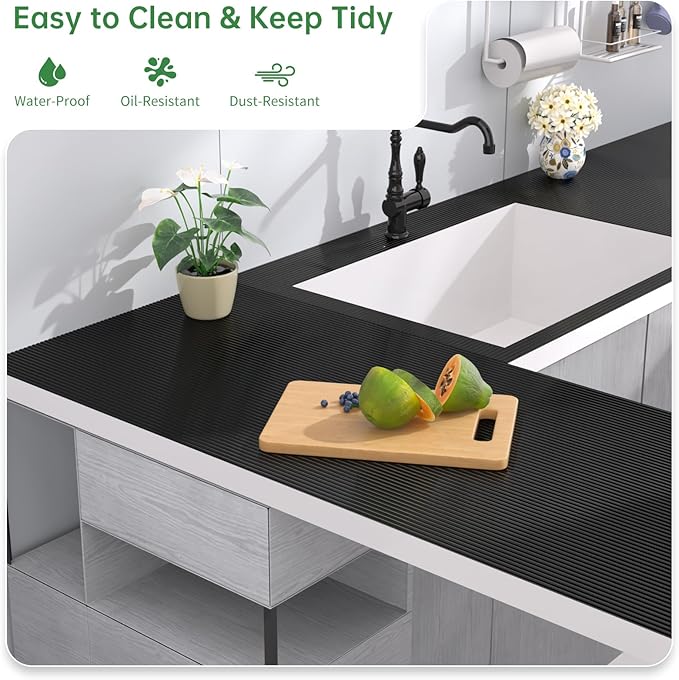 Shelf and Drawer Liner for Kitchen Cabinet, Non-Adhesive 18in x 360in - Image 4