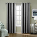 ChadMade Blackout Lined Premium Velvet Curtain Grey 72Wx84L Inch, Eyelet Grommet by ChadMade