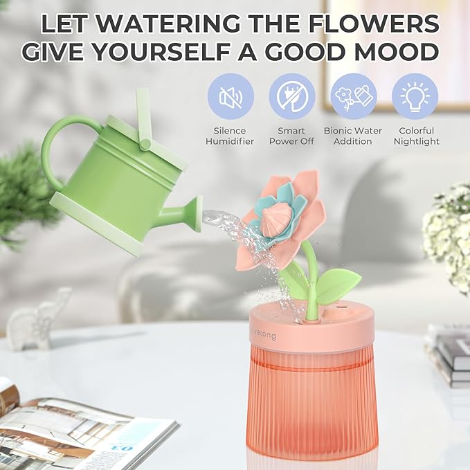 Gardenia Desktop Humidifier for Bedroom, Quiet Cool Mist Humidifier - Image 3
