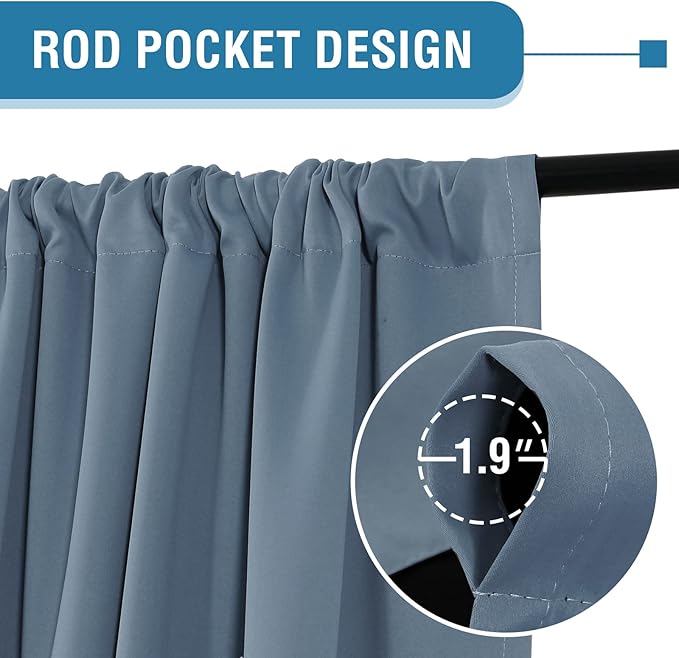 H.VERSAILTEX 100% Blackout Curtains - Image 3