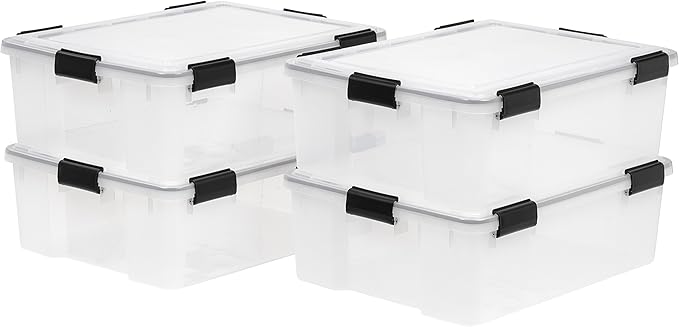 IRIS USA 41 Quart WEATHERPRO Plastic Storage Box by IRISUSA