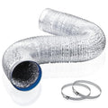 Wathai 4 Inch Flexible Dryer Vent Hose, 10ft Thick Aluminum Foil Ducting Kit by Wathai