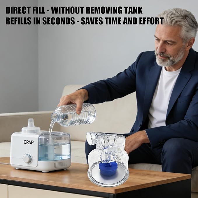 Multipurpose Humidifier Reservoir, Safe Construction, Fit Respiratory Devices - Image 2