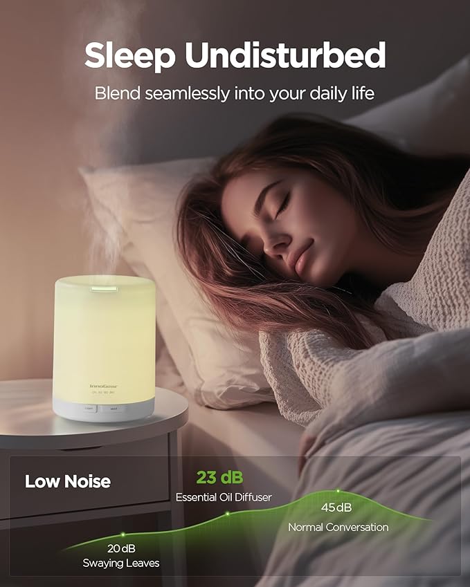 InnoGear 300ML Essential Oil Diffuser, Premium 5-in-1 Ultrasonic Aromatherapy - Image 7