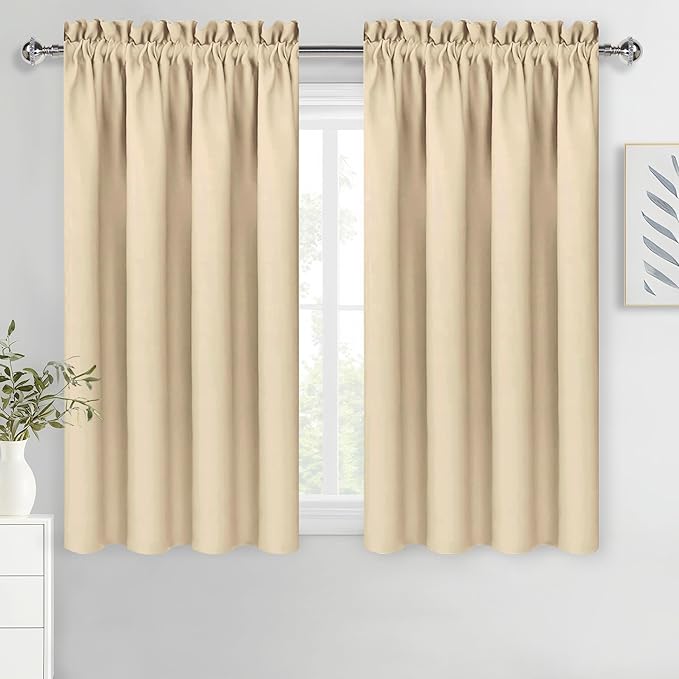 DWCN Blackout Curtains Room Darkening Thermal Insulated Bedroom Curtains Window by DWCN