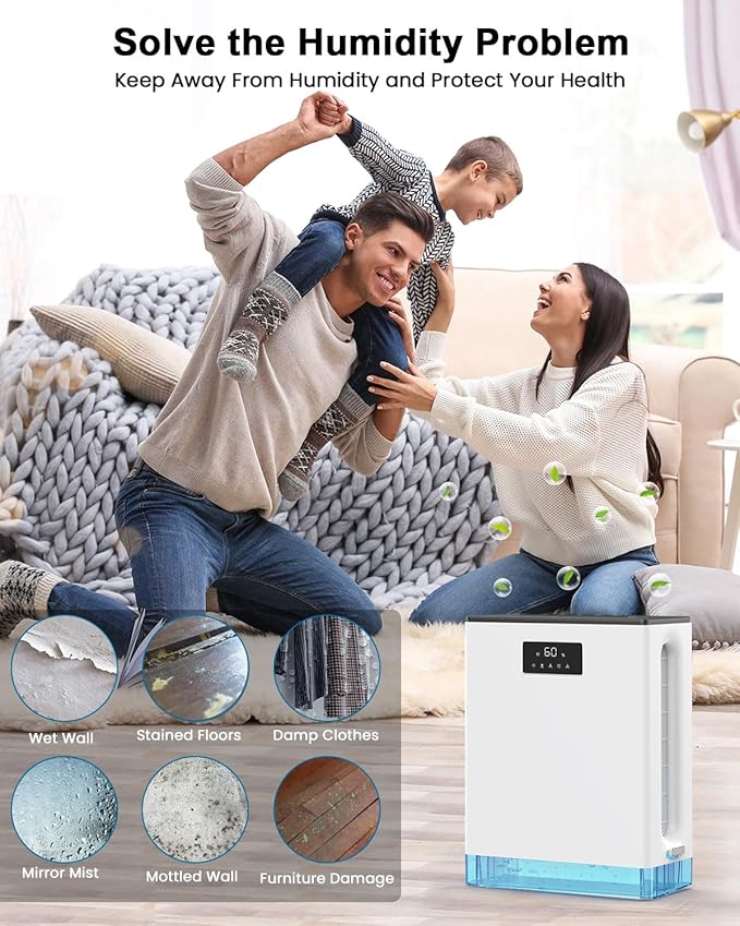 BIZEWO Dehumidifier for Home, Queit Dehumidifiers for Bathroom, RV - Image 7