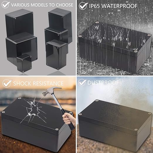 Junction Box, Zulkit Project Box IP65 Waterproof Outdoor Box ABS Plastic - Image 8