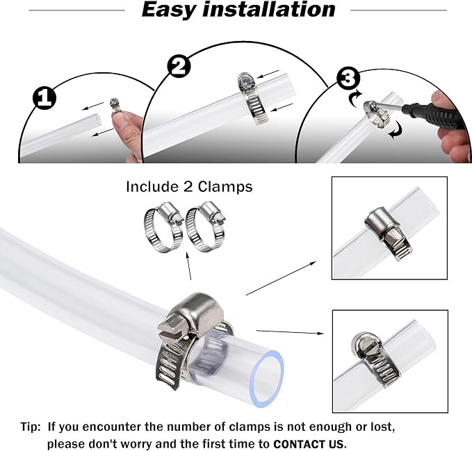 DAVCO 3/4" ID - 25 ft Clear Vinyl Tubing, Low Pressure Flexible PVC Tube - Image 4