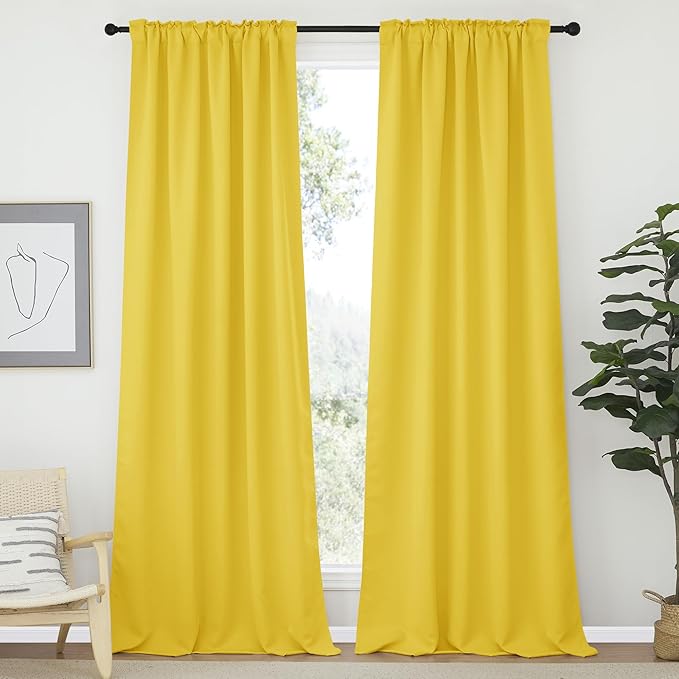 NICETOWN Bedroom Blackout Curtain Panels - Image 2