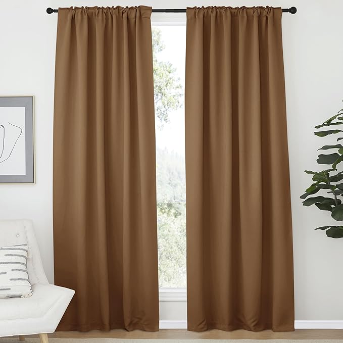 NICETOWN Bedroom Blackout Draperies and Window Treatment- 52 Width X 72 Length - Image 2