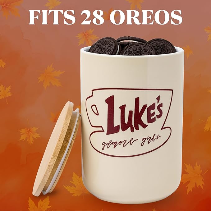 Silver Buffalo Gilmore Girls Wax Resist Ceramic Cookie Jar - Image 3