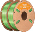 ERYONE Silk Dual Color PLA Filament 3D Printer 1.75mm +/- 0.03mm, Bicolor by ERYONE