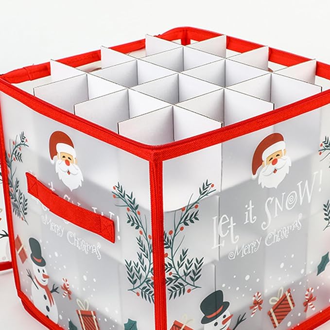 Ornament Boxes - Large Capacity Holiday Organizer, Removable Dividers, Portable - Image 8