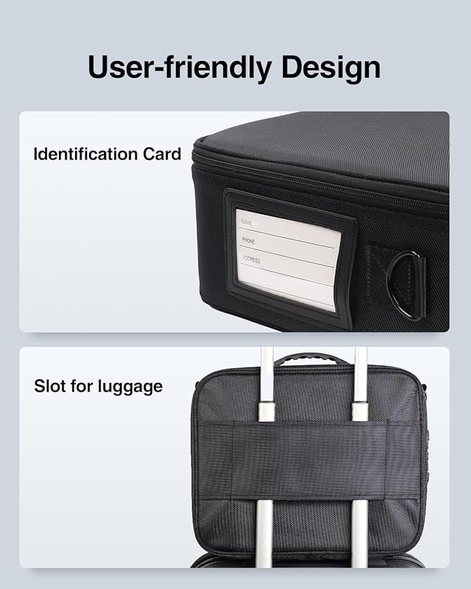 Luxtude Trading Card Case w/Adjustable Dividers, Large Top Loader Card Storage - Image 9