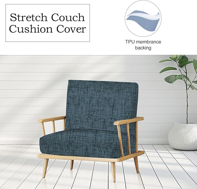 8Pcs Stretch Patio Cushion Covers Outdoor Couch Cover Replacement, Outdoor - Image 4