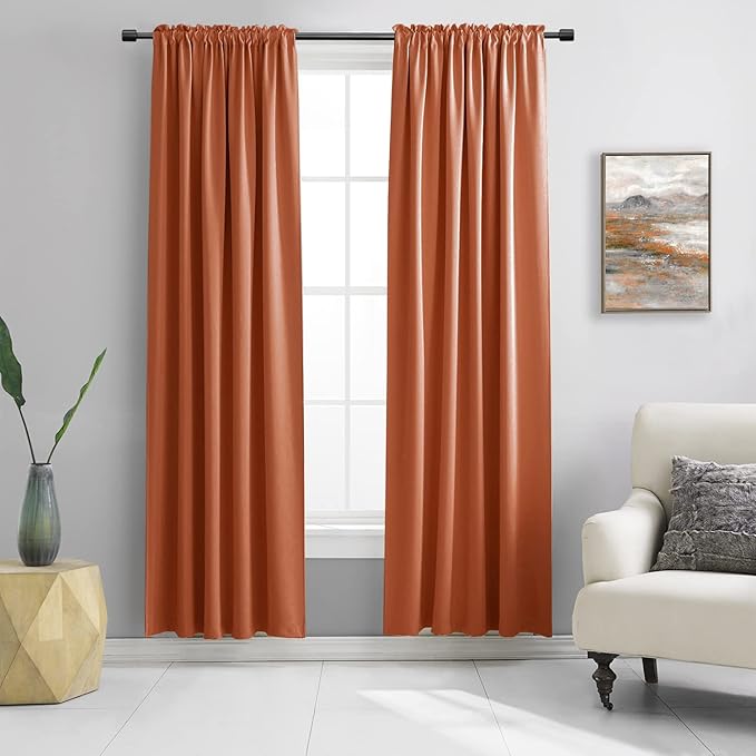 DONREN Patio Door 108 Inches Long Curtain Panels by DONREN