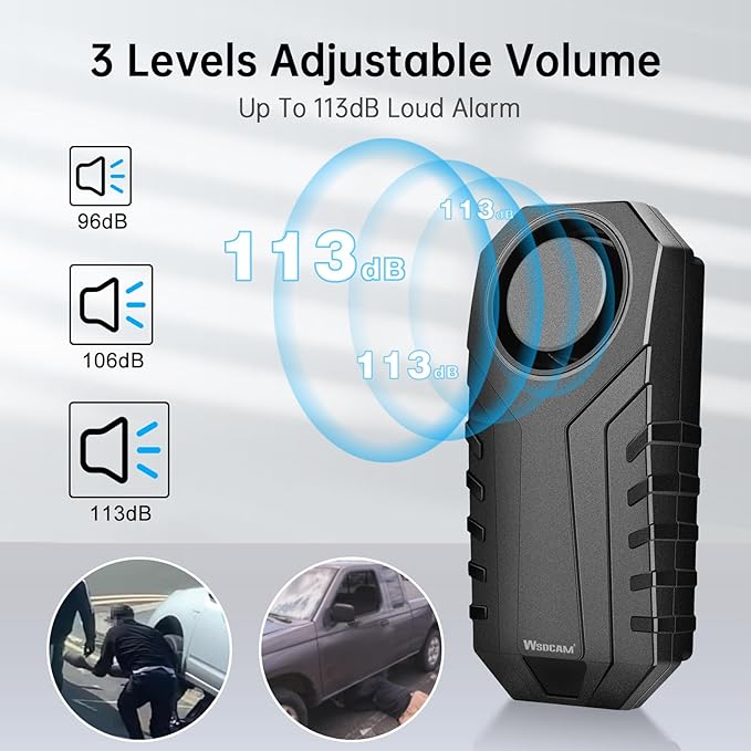 WSDCAM Catalytic Converter Alarm 113dB Loud Wireless Catalytic Converter Anti - Image 4