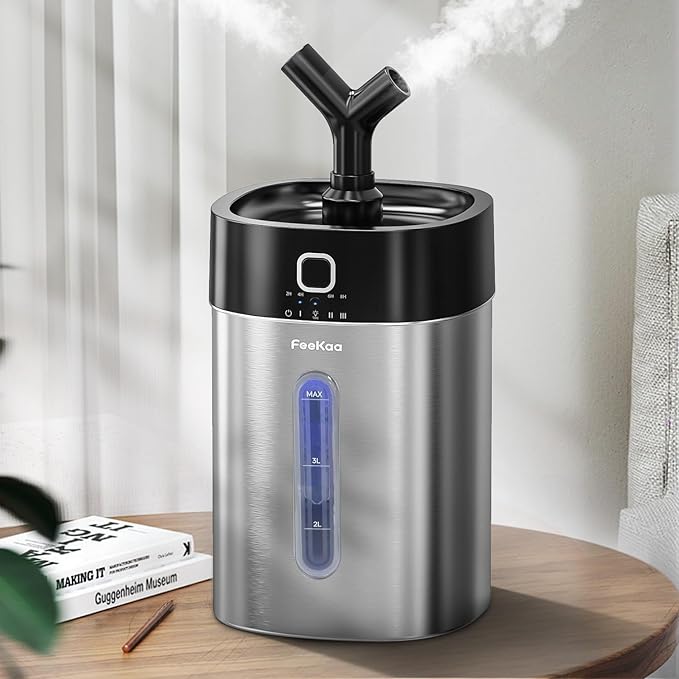 Feekaa Stainless Steel Humidifier Dishwasher Safe, 4L/1Gal Cool Mist Humidifiers by Smallappliancesbigchange