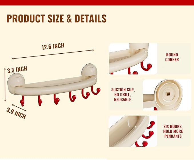 New Suction Cup Display Shelf and Hooks - Image 3