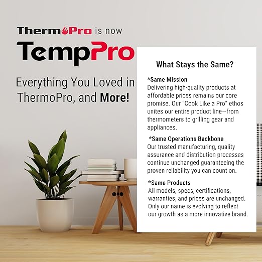 TempPro Indoor Outdoor Thermometer Wireless Hygrometer, 500FT Inside Outside - Image 8