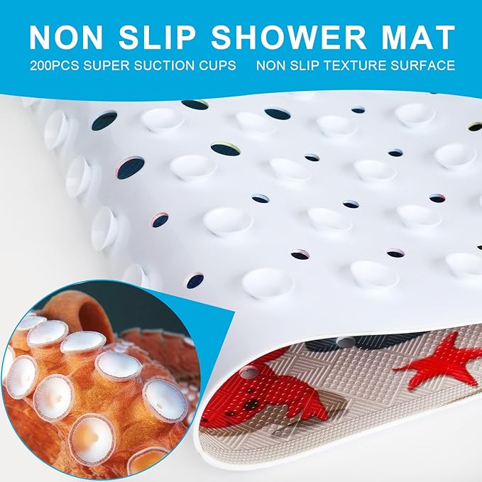 XIYUNTE Baby Bath Mat for Tub Non Slip Kids Bath Mat - Image 3