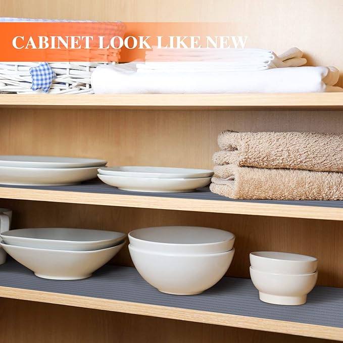 Shelf Liners for Kitchen Cabinets, 16Inch x 20Ft, Non Adhesive Shelf Liner - Image 3