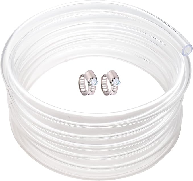 Clear Vinyl Tubing 5/16" ID × 7/16" OD -50 Ft 60PSI, Flexible Plastic Tubing by ProfessionalBrand