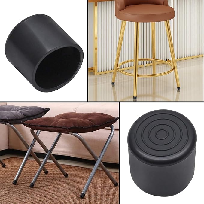 Round Rubber Furniture Leg Caps, 7/8 Inch Chair Leg Floor Protectors - Image 5