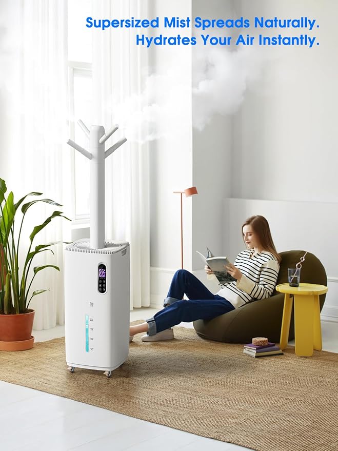 26L/5.7Gal Humidifier Large Room 3000 ft², Supersized Cool Mist, 38H Quiet - Image 6