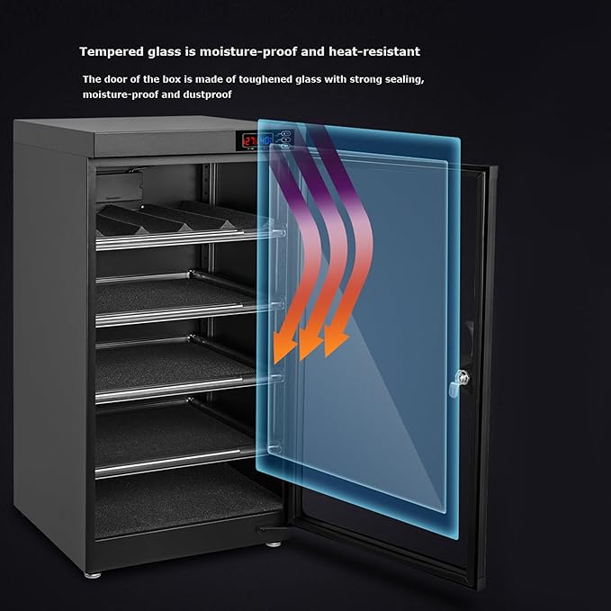 Automatic Digital Camera Dehumidify Storage 80L Dry Cabinet Box Storage 4 - Image 5