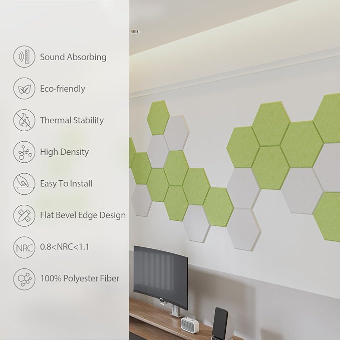 12 Pack Acoustic Panels Self Adhesive Sound Proof Foam, High Density Sound - Image 5